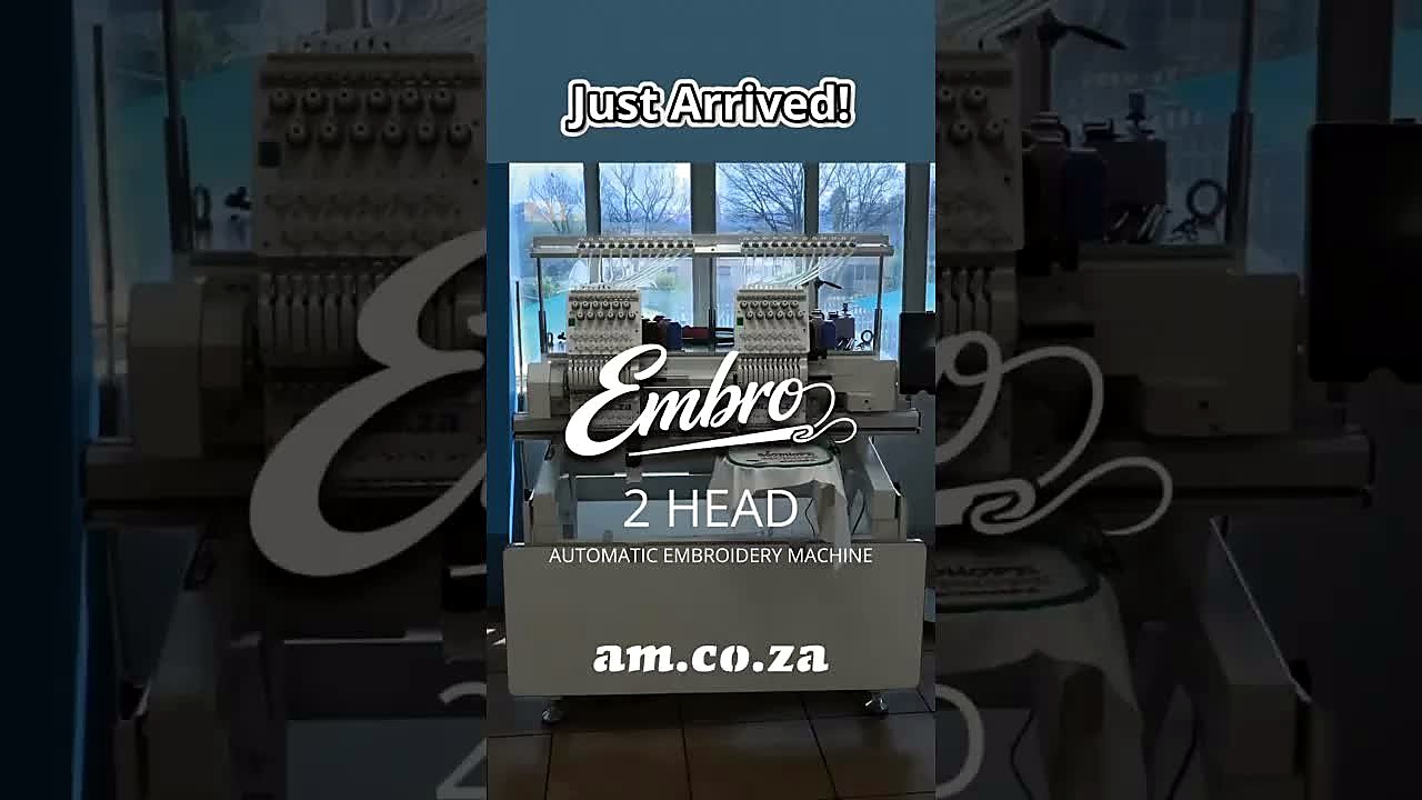 YouTube thumb — Embroidery Machines from AM.CO.ZA (SKU ask)