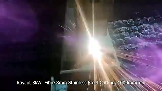 3kW fibre cutting 8mm SS sparks (SKU ask)