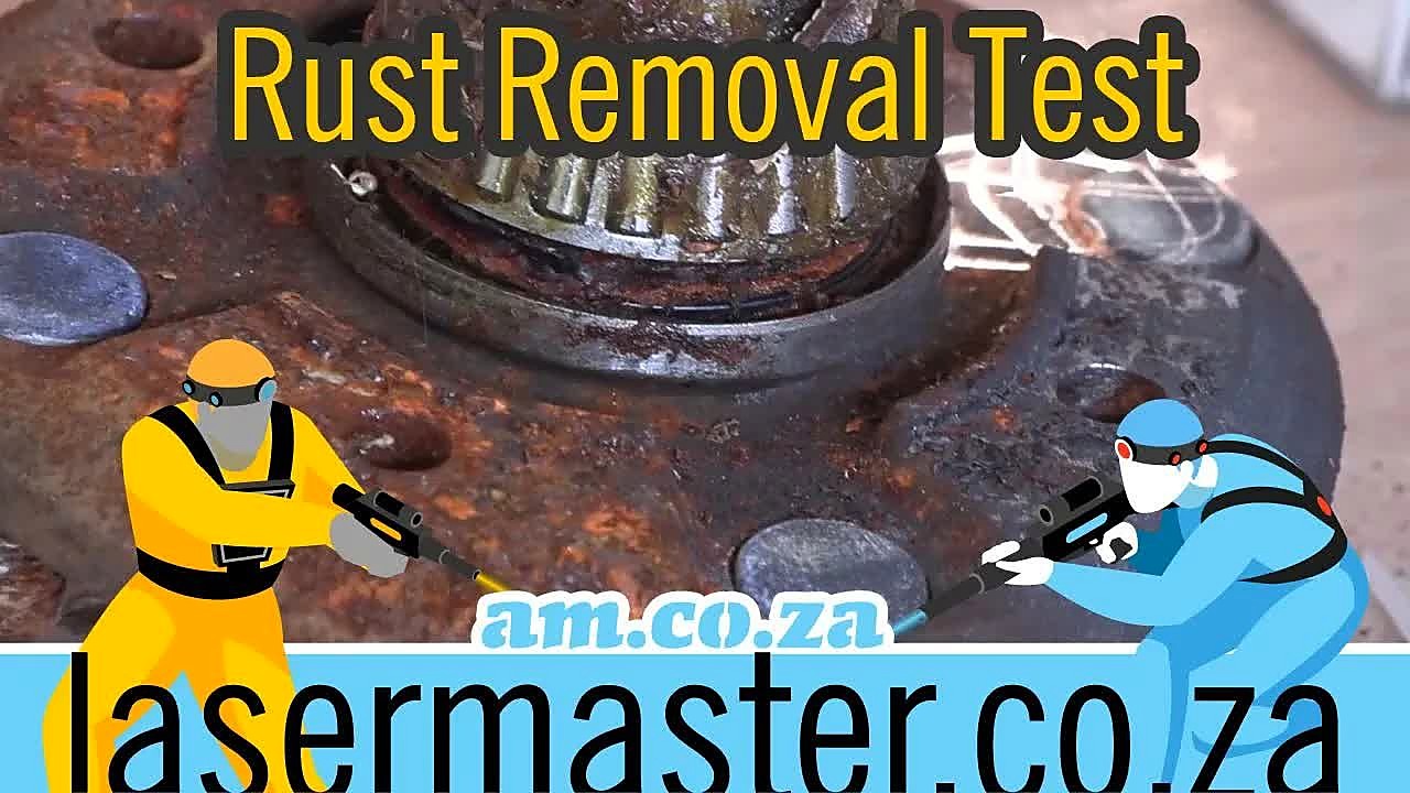 YouTube thumb — RustOff 50W pulse cleaning (SKU ask)