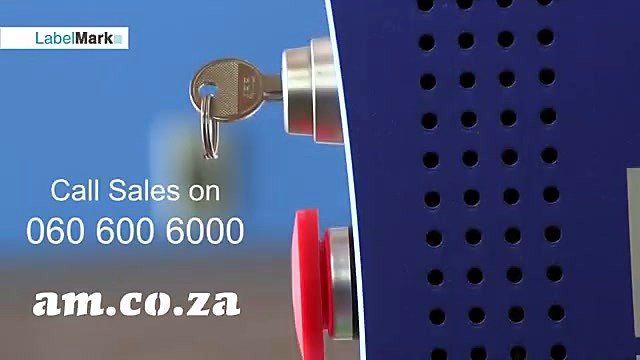 LabelMark key-switch E-stop + sales card (SKU ask)