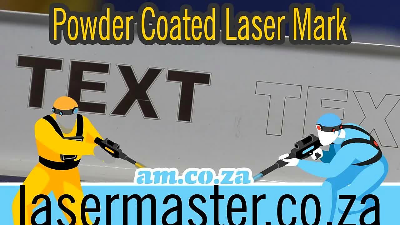 Powder coated laser mark LaserMaster thumb (SKU ask)