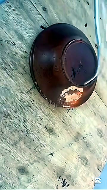 Handheld nozzle glow starting paint strip on dark bowl (SKU ask)