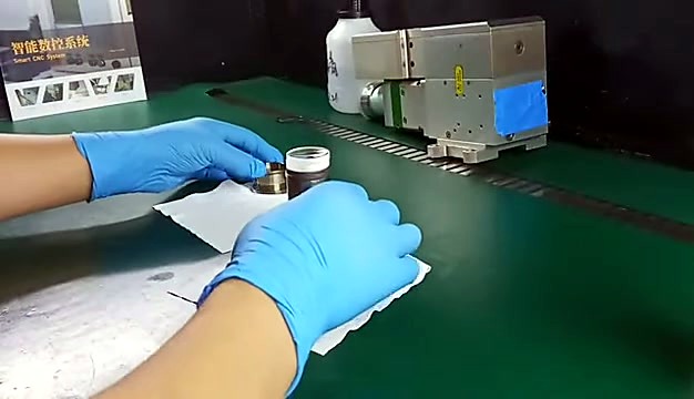 Lens housing parts on lint-free cloth (SKU ask)