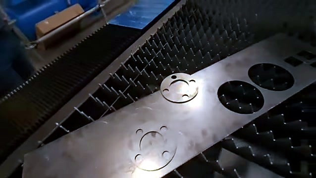 Finished multi-circle flanges on metal strip (SKU ask)
