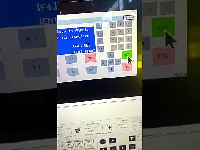 RayCut nozzle capacitance calibrate thumb (SKU ask)