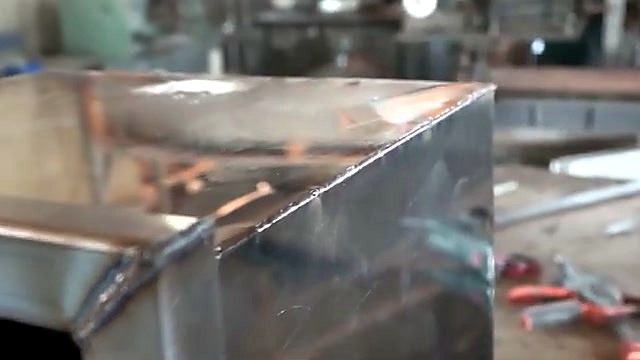 Finished SS corner laser weld bead (SKU ask)