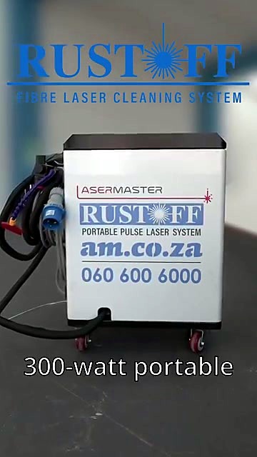CLEAR RustOff 300W portable cabinet LASERMASTER label (SKU ask)