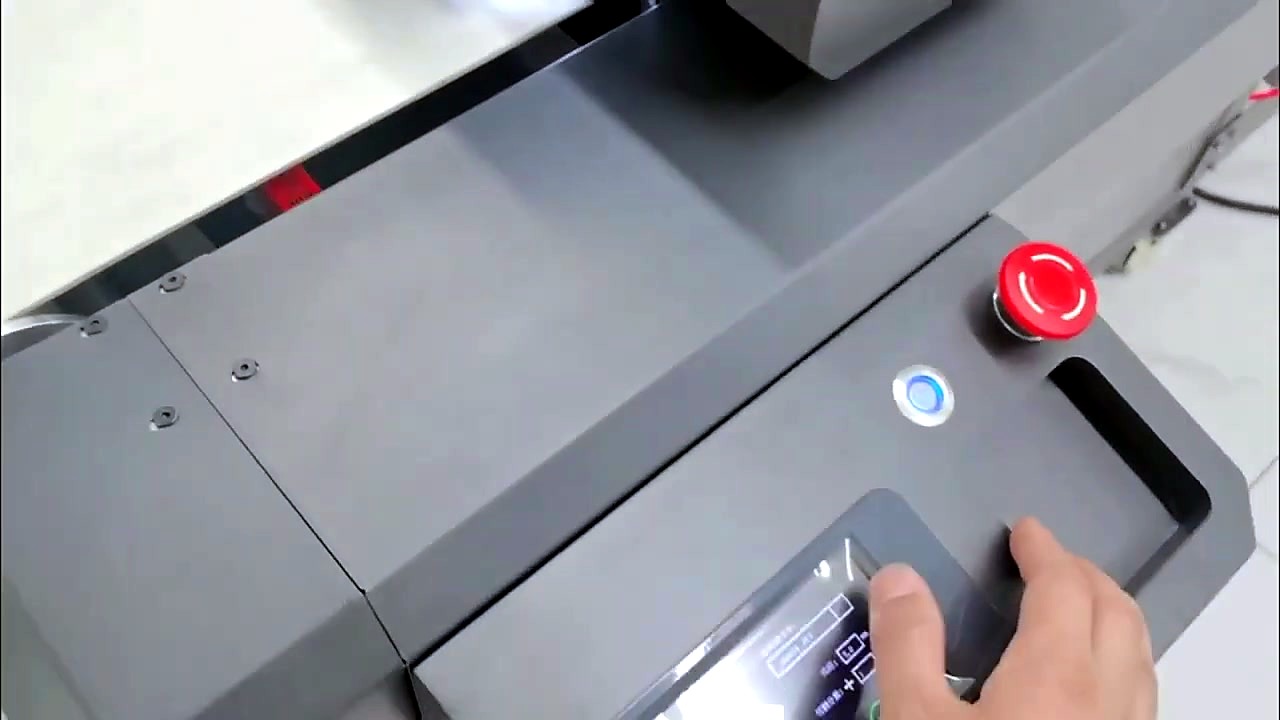Touchscreen panel + red E-stop (SKU ask)