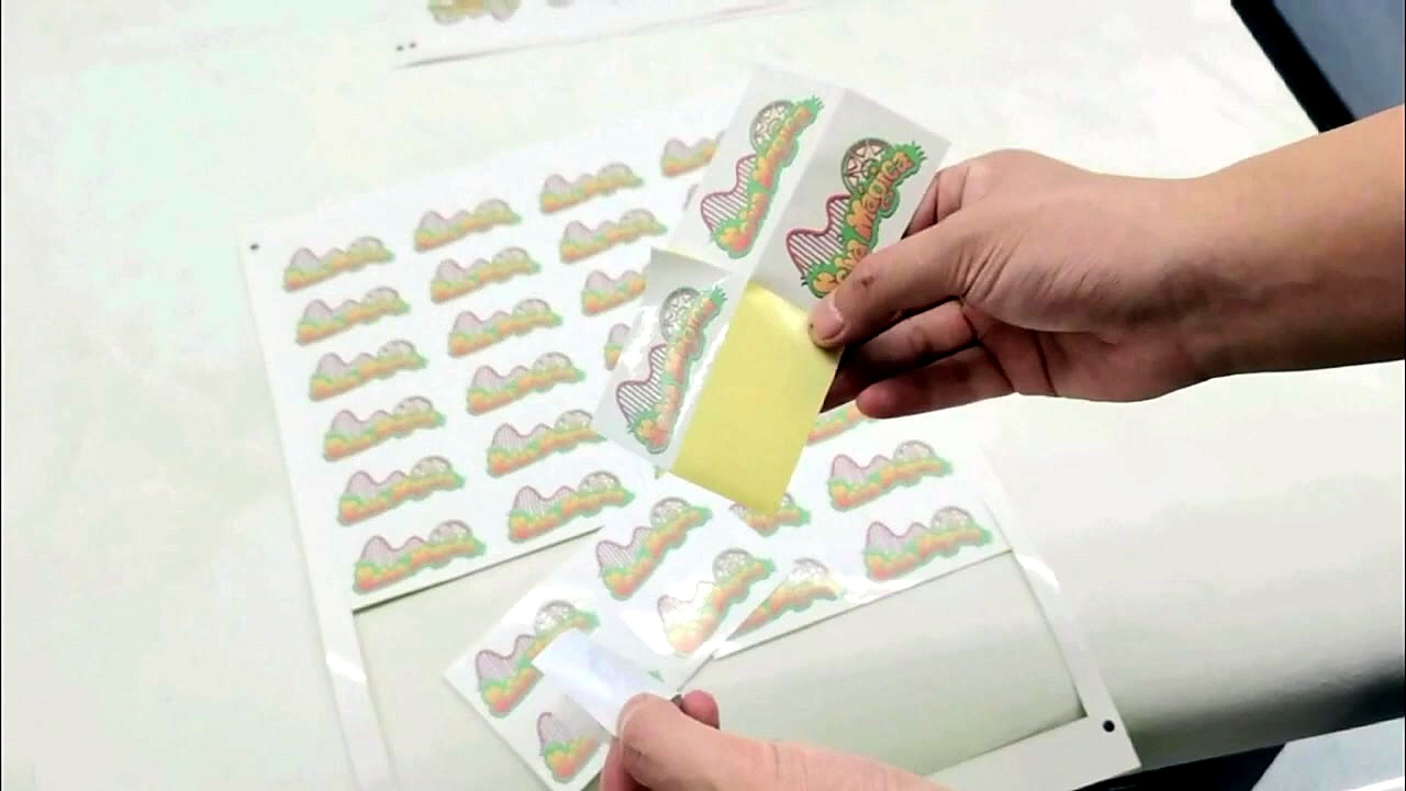 Weed kiss-cut stickers from liner (SKU ask)