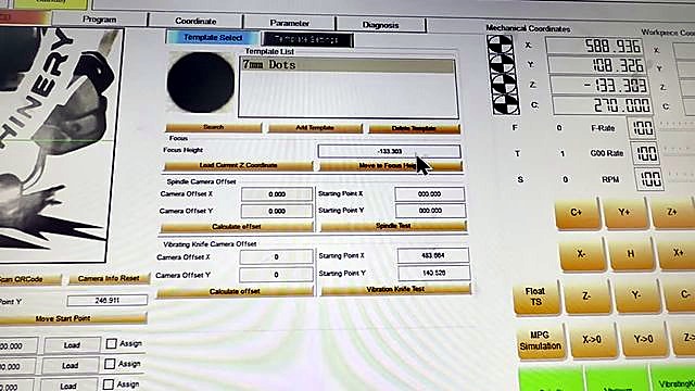 Parameter Focus Height + Spindle/Knife Camera Offset (SKU ask)