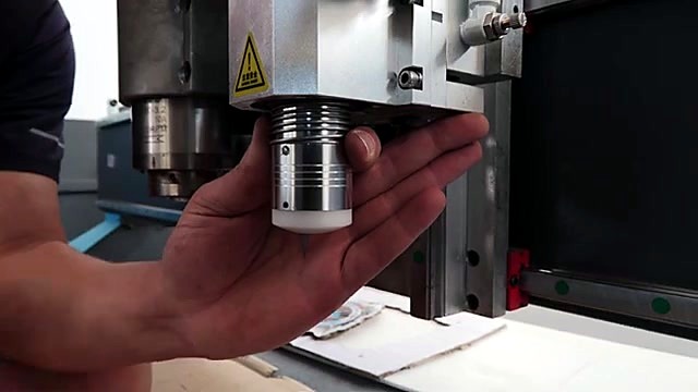Spindle/head close + warning triangle (SKU ask)