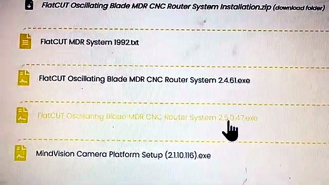 CLEAR FlatCUT MDR install zip + MindVision files (SKU ask)
