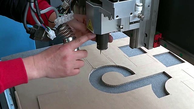 Oscillating blade tip over workpiece after install (SKU ask)