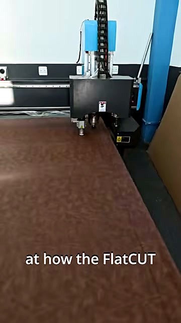 FlatCUT multi-tool head over brown leatherette sheet (SKU ask)