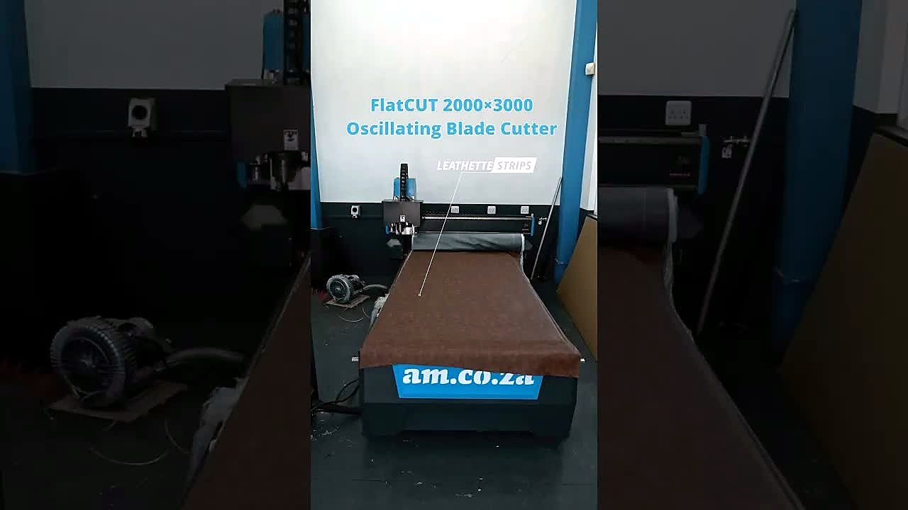 YouTube thumb — FlatCUT oscillating leatherette strips (SKU ask)