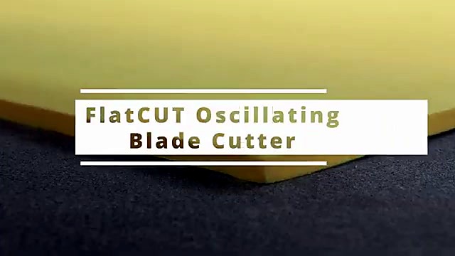 FlatCUT Oscillating Blade Cutter overlay on foam (SKU ask)