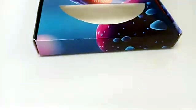 Finished space-theme gift box with window cutout (SKU ask)