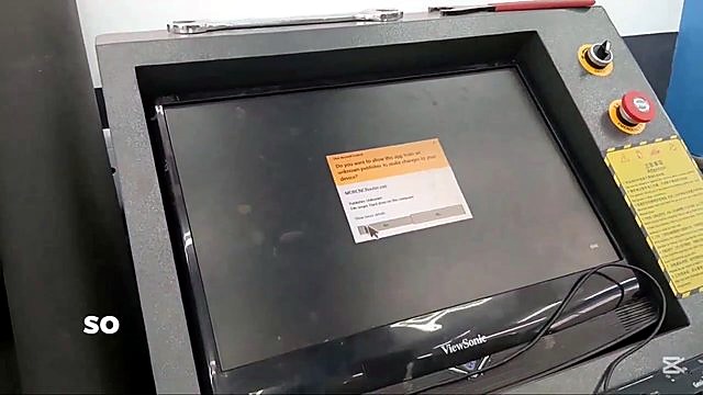 Flatbed console: monitor + red e-stop + key switch (SKU ask)