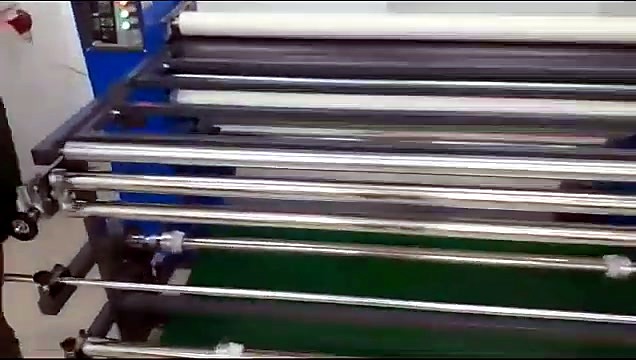 Green belt + steel rollers on oil drum press (SKU ask)