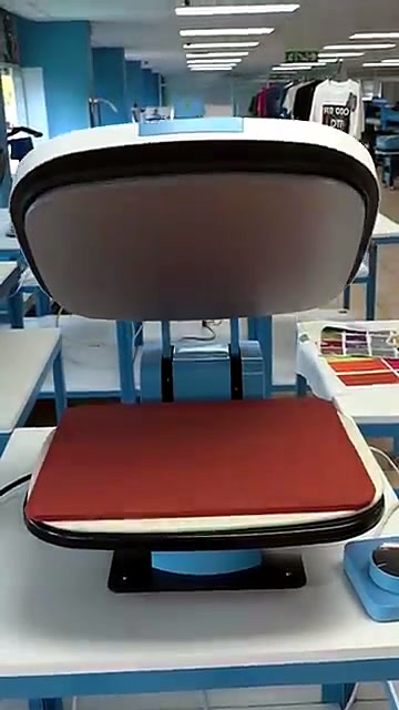 Open body sky-blue frame + red pad (SKU ask)