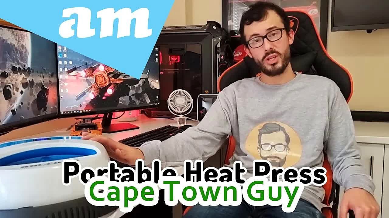 YouTube thumb — handheld portable heat press (SKU ask)