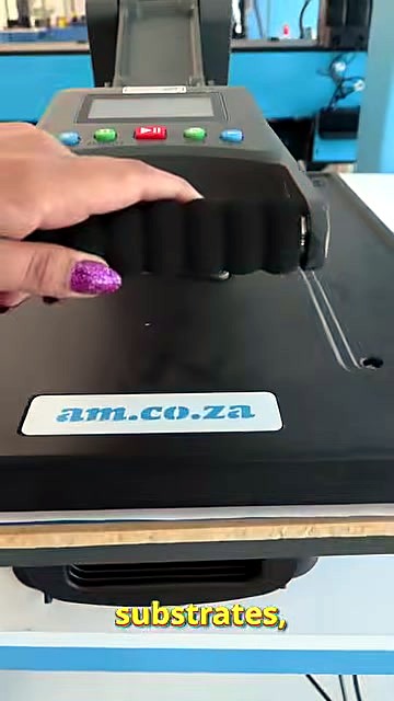 am.co.za sticker + foam handle closing heat press (SKU ask)
