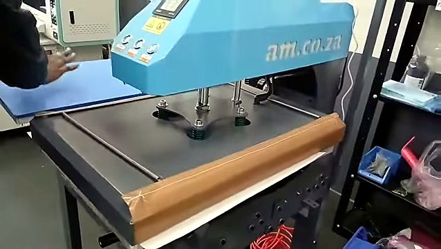 am.co.za pneumatic drawer heat press; loading platen (SKU ask)