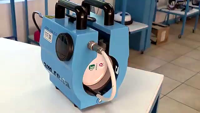 Portable blue am.co.za dual-handle mug press (SKU ask)
