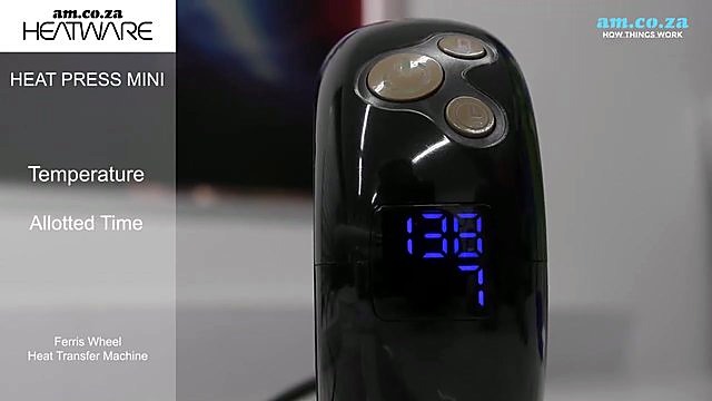 CLEAR Heat Press Mini LED 130/7 + Ferris Wheel overlay (SKU ask)