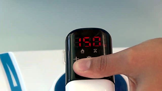 Handheld press LCD ~150°C power button (SKU ask)