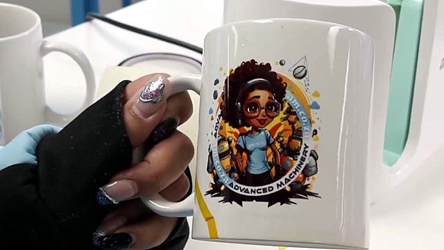 Finished AM.CO.ZA Advanced Machines sublimated mug (SKU ask)