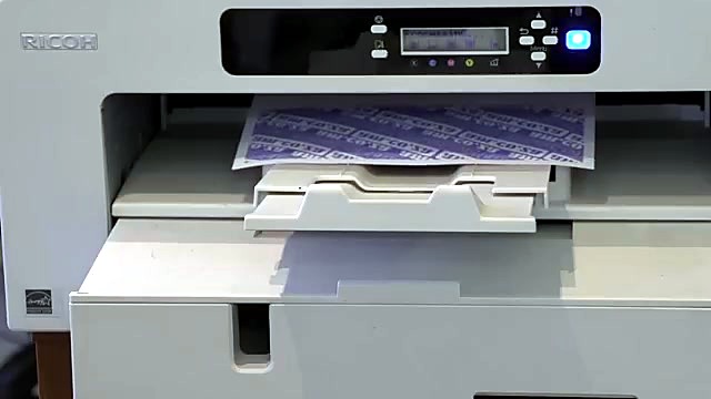 Ricoh prints repeating am.co.za sublimation sheet (SKU ask)