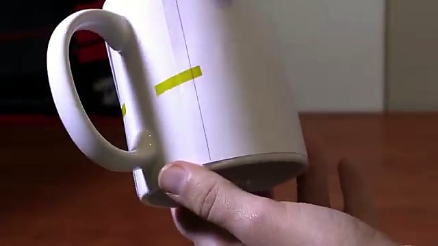 Yellow heat tape wraps mug for press (SKU ask)