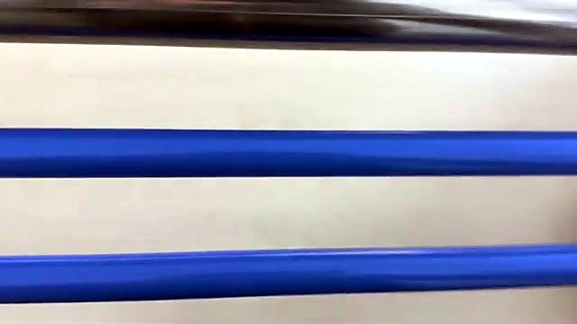 White blanket rollers close with blue trim (SKU ask)