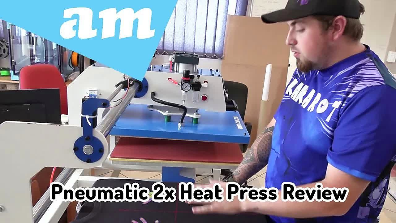 YouTube thumb — pneumatic dual heat press (SKU ask)