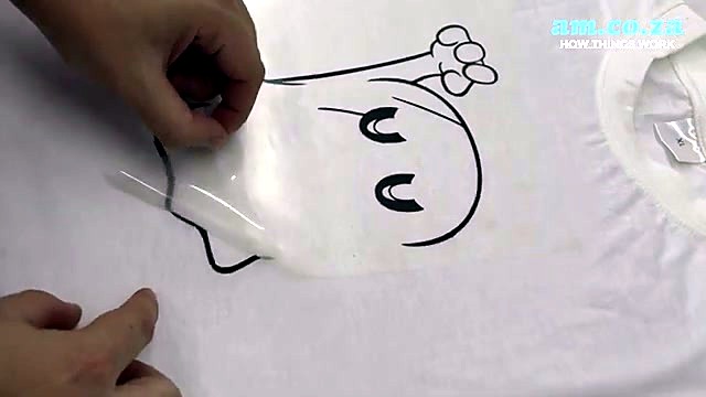 Peel BOOWIE ghost HTV after press (SKU ask)