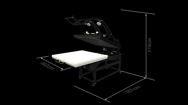 CLEAR 3D dims schematic ~102×187×174 cm (SKU ask)