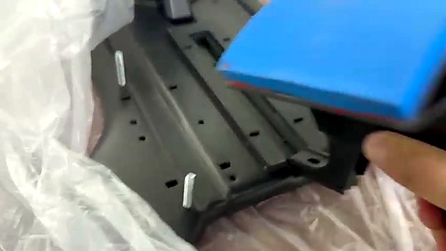 Blue curved cap platen in packaging (SKU ask)