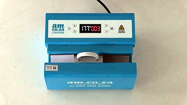 CLEAR top LCD 177°C/003 + mug in light-blue chamber (SKU ask)