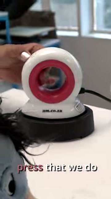 P0 handheld heat press am.co.za on black safety base (SKU ask)