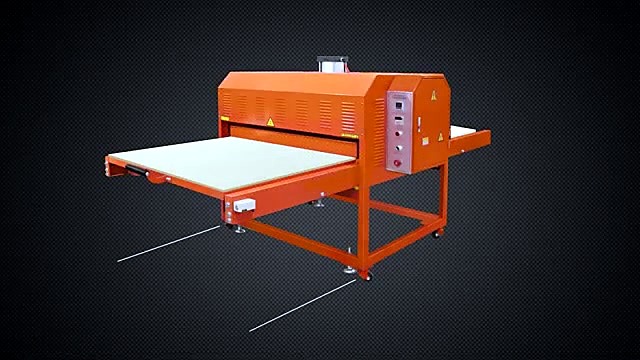 Red dual-station pneumatic press full body (SKU ask)