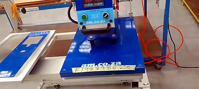 Wide shot — stand, orange air hoses, panel (SKU ask)