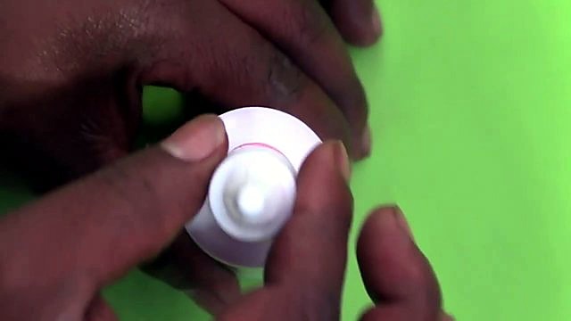 Foil seal disk placed on bottle mouth (SKU ask)