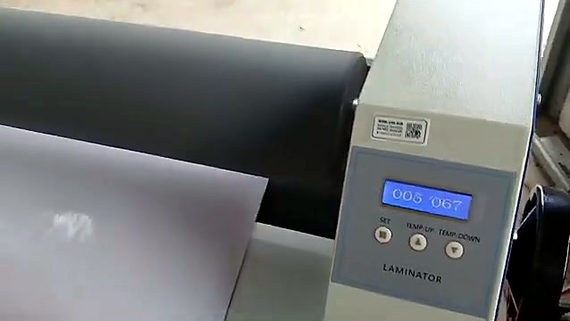 RM-1520 laminator blue LCD control panel with buttons