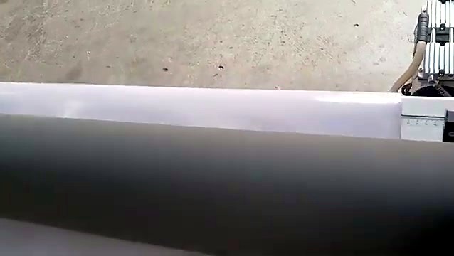 Laminating film feeding over the 1520mm roller