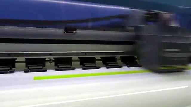 Large-format printhead cameo printing green strip (SKU ask)