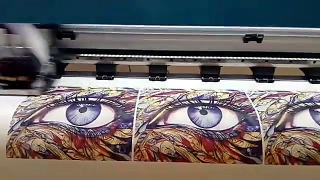 Stylized eye artwork on roll (SKU ask)