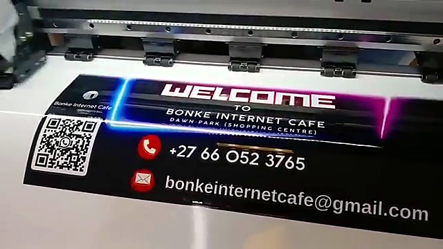 Full Bonke cafe signage under rollers (SKU ask)