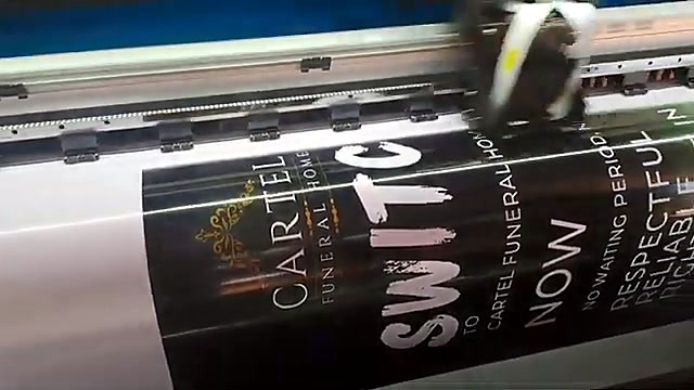 Cartel funeral banner mid carriage (SKU ask)