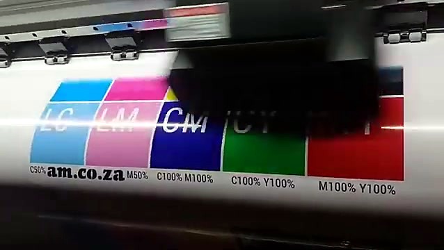 FastCOLOUR carriage passing over the colour test strip